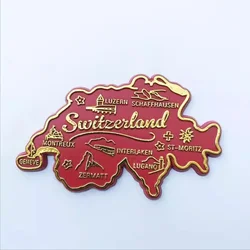 Switzerland Map Fridge Magnets Home Decor Message Board Magnetic Stickers Refrigerator Stickers Switzerland Travelling Souvenirs