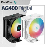 DeepCool AG400 Digital 4 Heat Pipes CPU Cooler Temperature Display 120MM ARGB Cooling Fan Air Radiator For Intel LGA1700 AM4 AM5