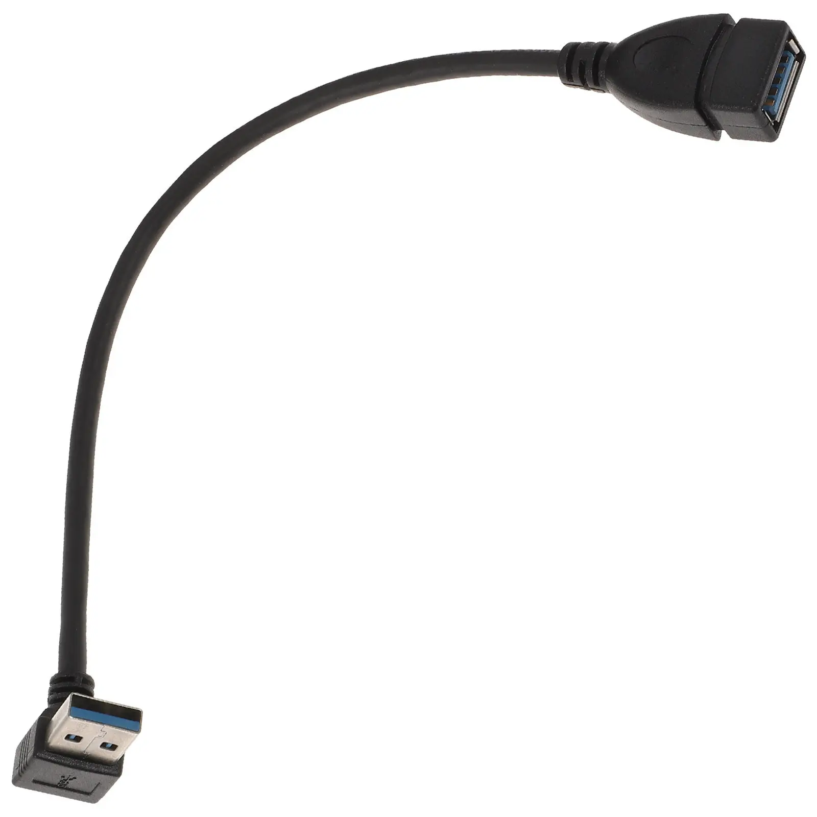 

Кабель-удлинитель USB 3.0 с угловым разъемом 90 градусов (вниз), адаптер USB (штекер-гнездо) для ПК, ноутбуков, настольных компьютеров, аксессуар