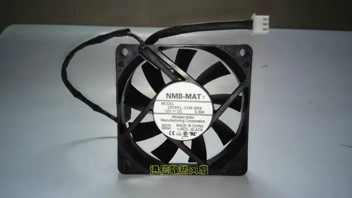 

Free shipping of NMB-MAT 7015 2806KL-04W-B69 DC12V 0.39A three wire fan