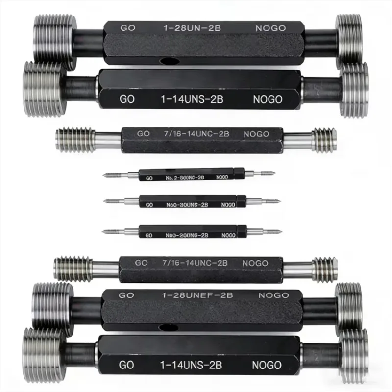 7H8H High Accuracy GCr15 Stainless Steel Measuring Thread Plug Gauge Double-Headed Design Inner/Outer Diameter Spot Hole 1