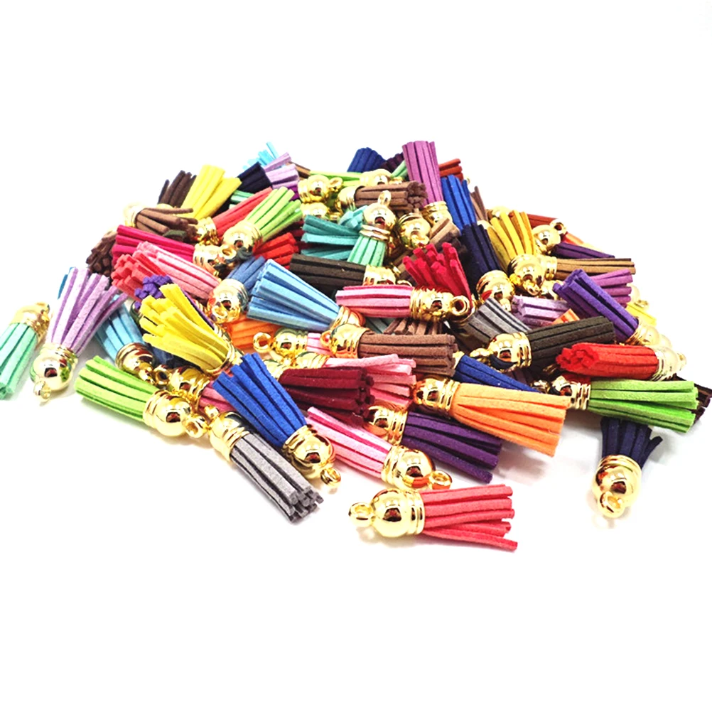 

50pcs Tassel Pendant Accessories Fashionable DIY Keychain Decorative Charm Hanging Ornaments Craft Materials
