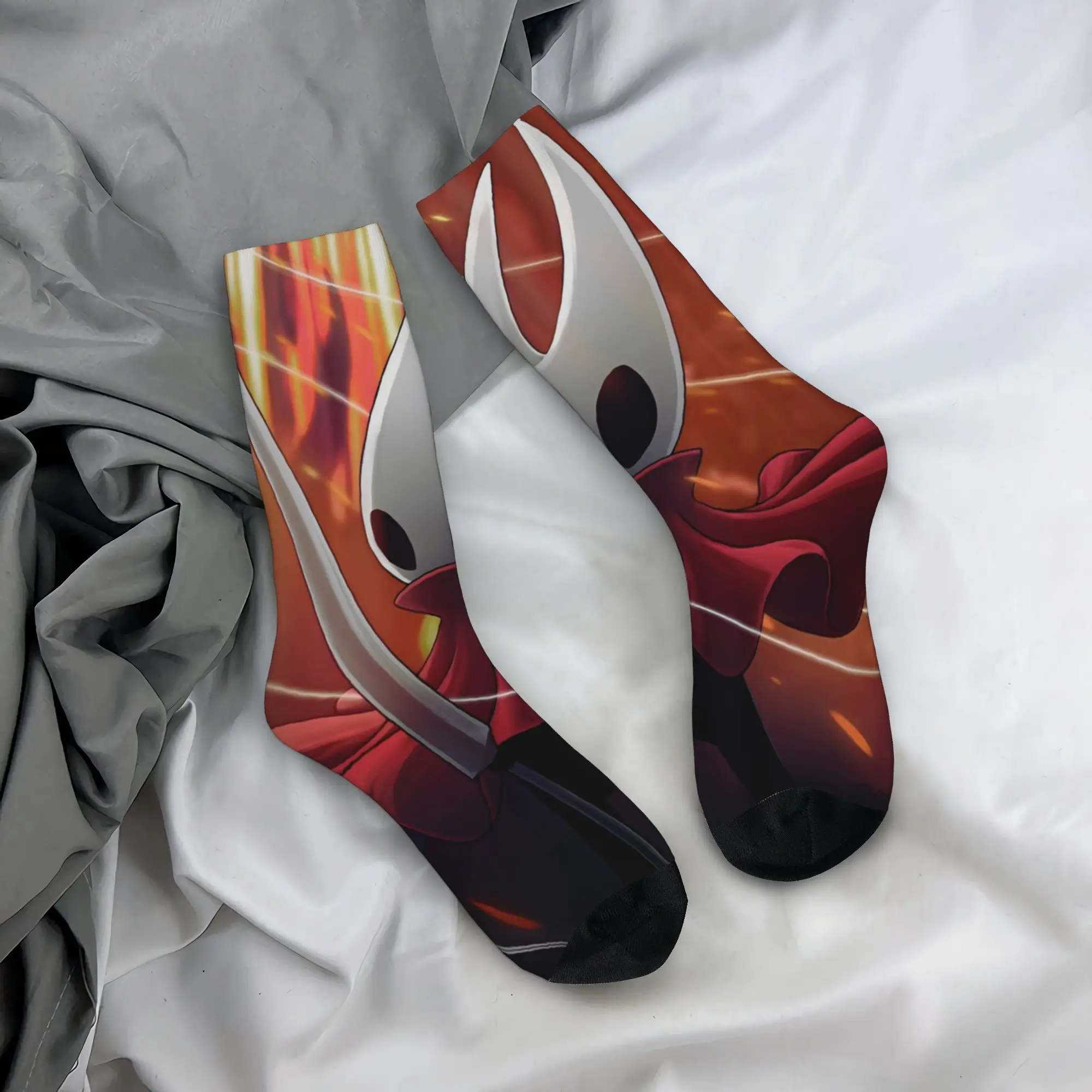 

Winter Warm Fashion Women Men Hollow Knights Silksongs Socks Sweat Absorbing Basketball Socks