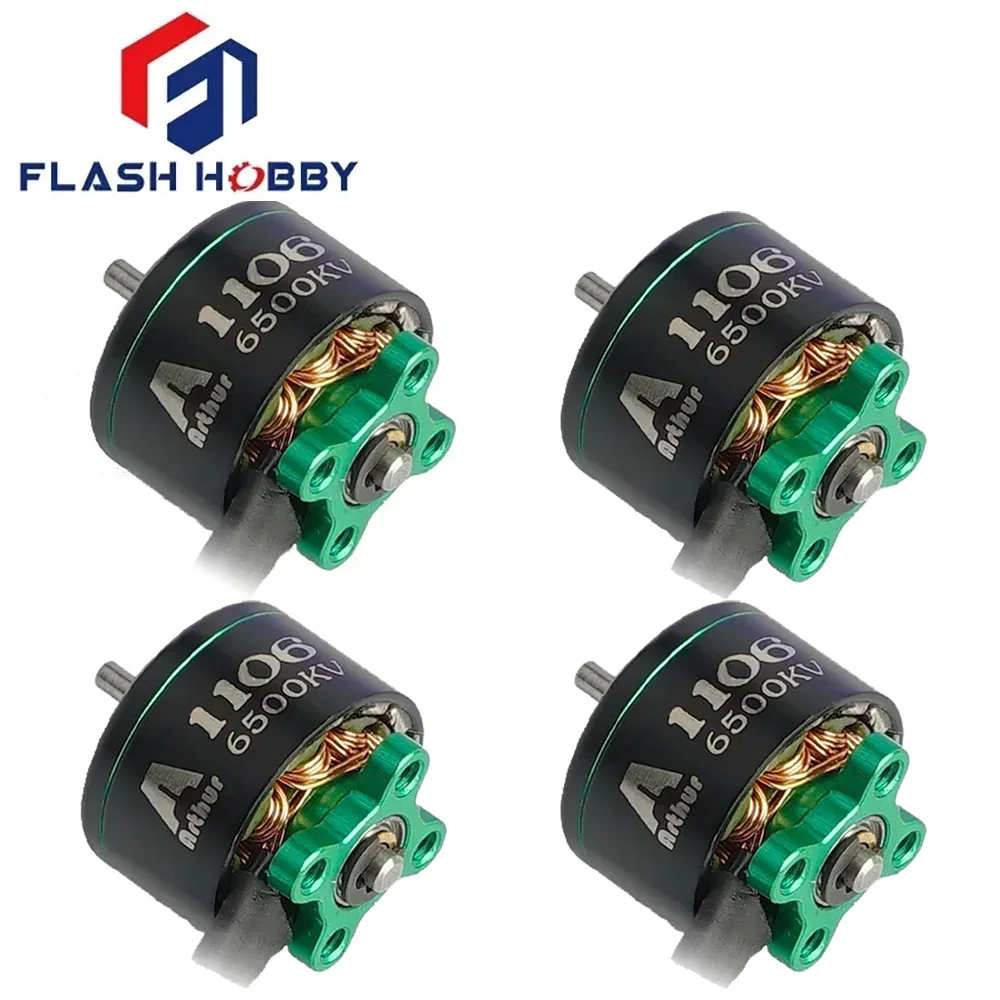 FLASHHOBBY A1106 1106 6500KV 4500KV Brushless Motor Mini RC Motor 2-3S for FPV Racing Drone
