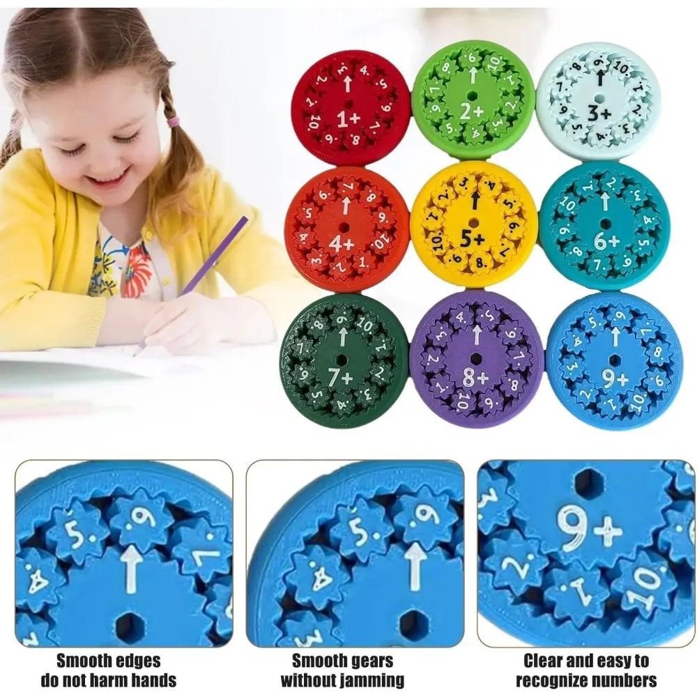 Math Fidget Spinner para Aprender Brinquedos, Adicionar Subtrair Multiplicar e Dividir Math Operation Game para Casa, Escola e Sala de Aula