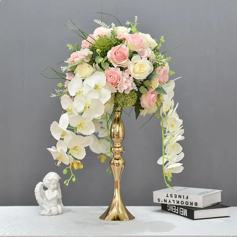 Wedding props hotel table flower welcome area ornament, wedding hall simulation flower art window photography KTV bar decoration