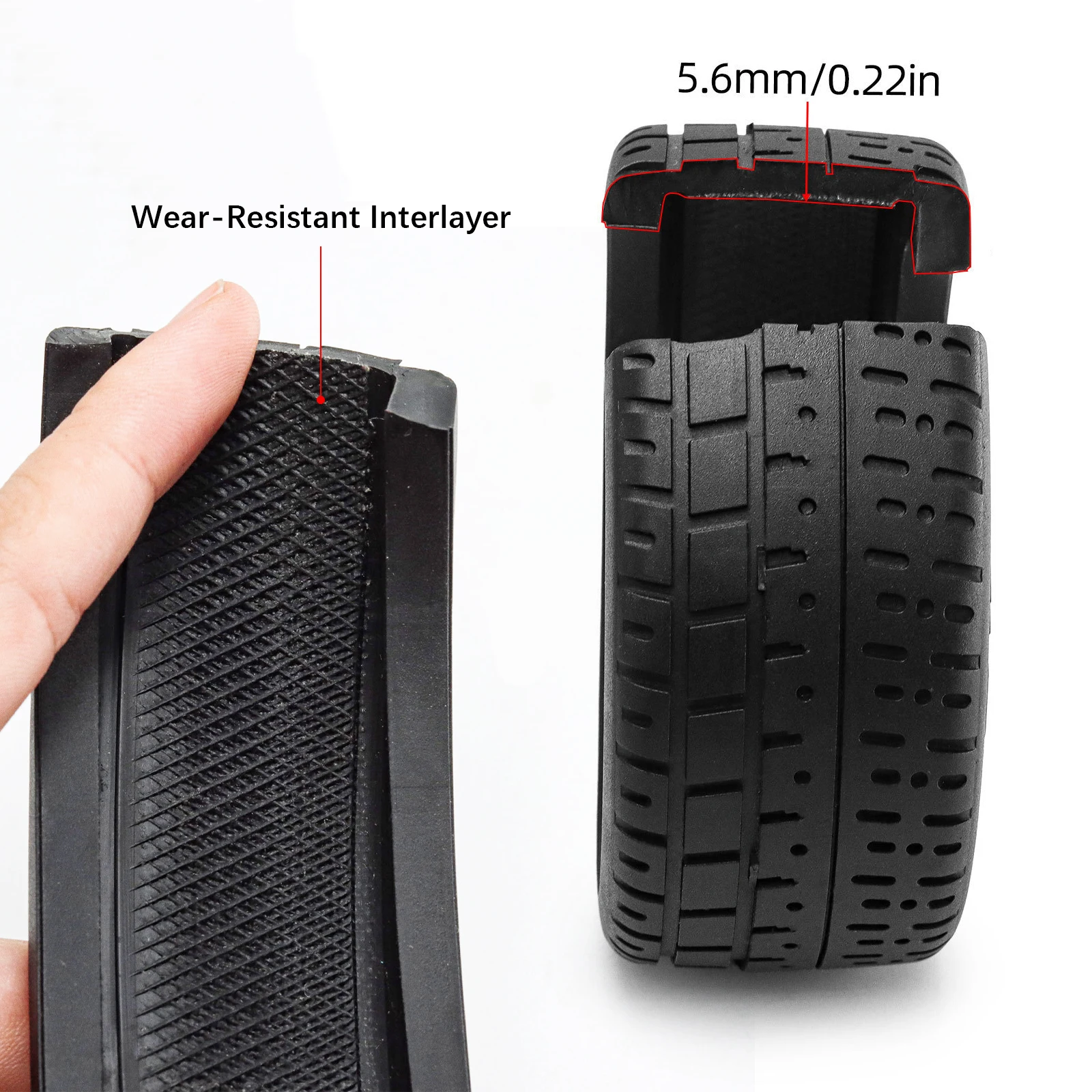 4 قطعة 102 مللي متر مجموعة العجلات والإطارات (17 مللي متر عرافة) لـ ARRMA1/7 مخالفة F1 LIMITLESS MJX7303 RC قطع غيار السيارات #3