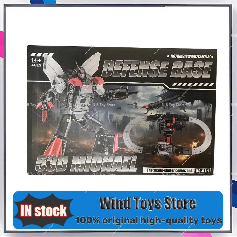 [IN STOCK] Transformation OS-01H OS01H Omega Michael Enormous Dragon Defensive Fort Base Headlight with Motor Track Figure