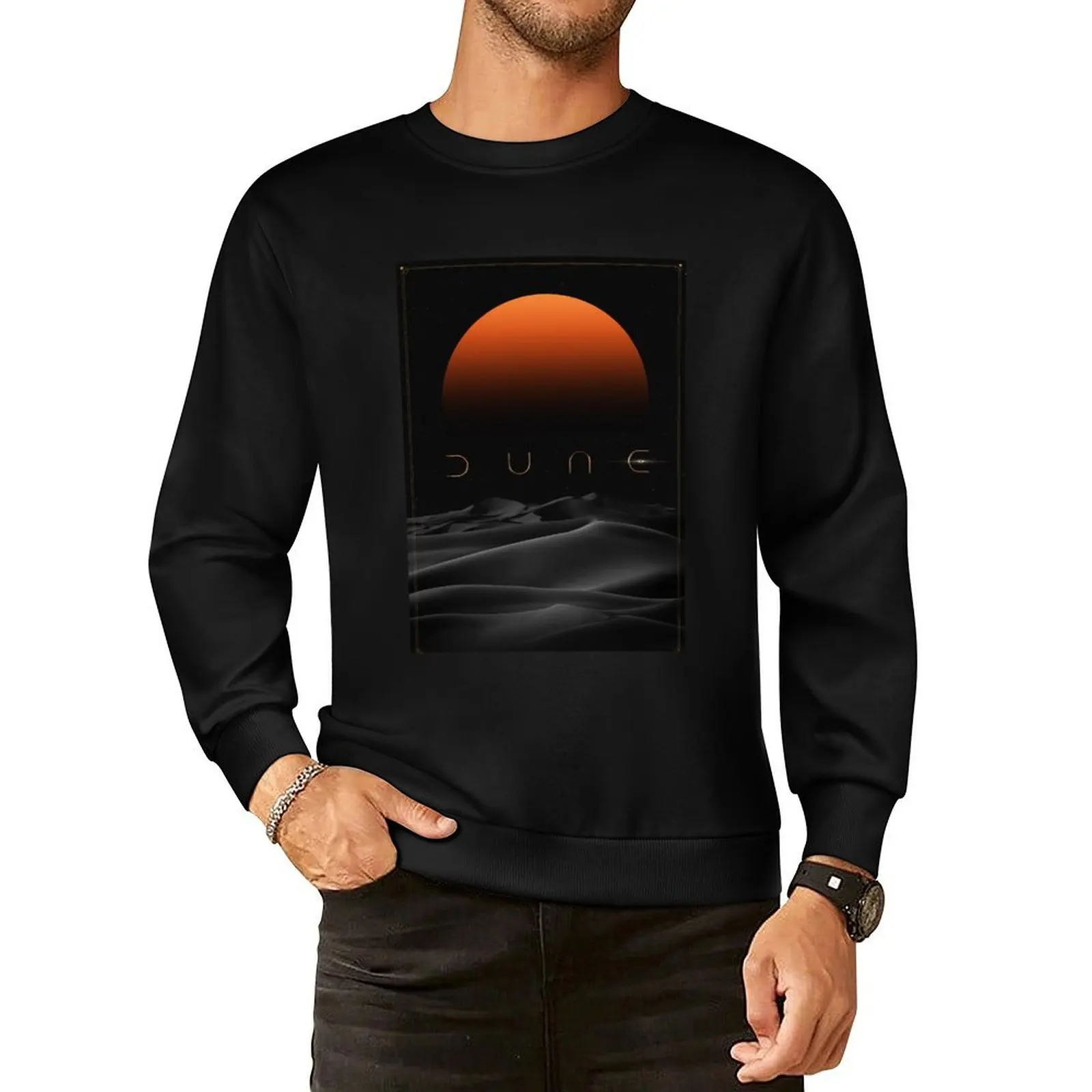 

DUNE Sunset Pullover Hoodie men's coat autumn jacket men clothes for men hooded shirt winter man sweatshirt