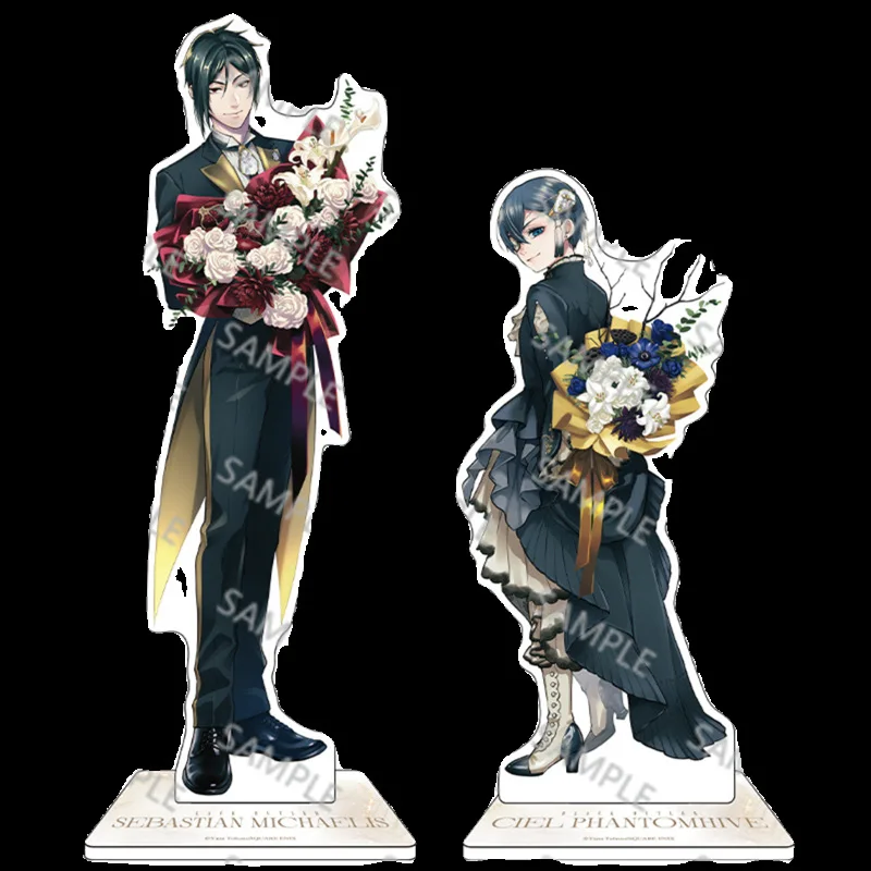 Black Butler Figure Anime Peripherals Acrylic Stand Sebastian·Michaelis Desk Ornaments Action Figure Gifts Collections - view 4