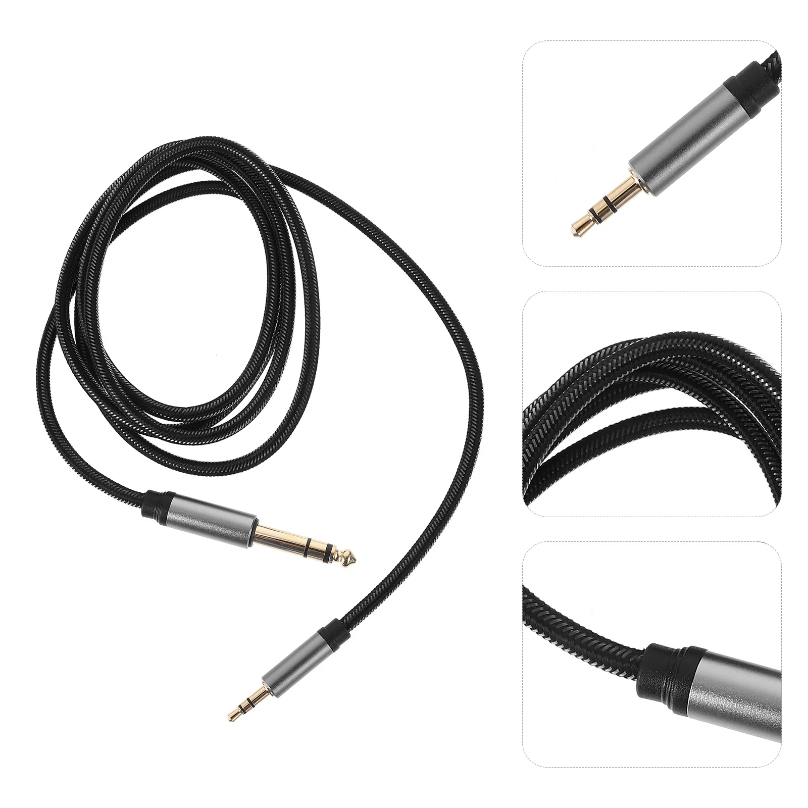 

3.5Mm To 6.35Mm Stereo Audio Cable Nylon Braided For Phone Computer Amplifier Speaker Headphone Extension Cable Auxiliary Cord