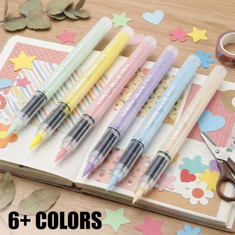 3Pcs/Set High Viscosity Glue Pen No Leak Design Soft Tip Adhesive Pen Washable Quick Dry Direct Liquid Glue Pen DIY Craft