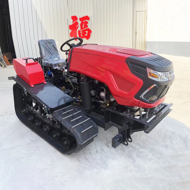 

Многофункциональный гусеничный культиватор-трактор 60 л.с., высокомощный сельскохозяйственный культиватор, роторный культиватор на гусеничном ходу