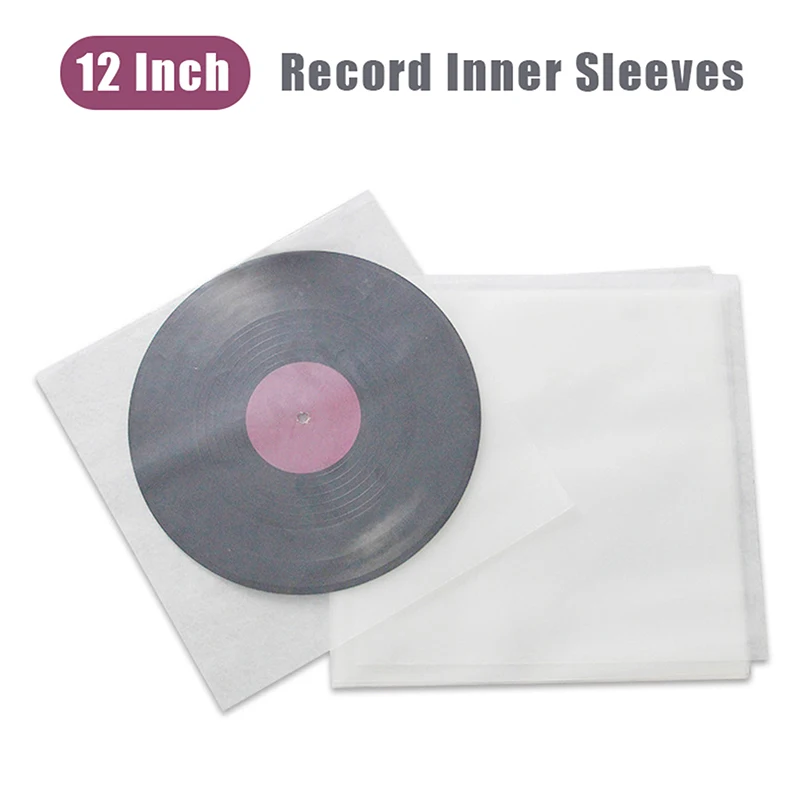 25/50Pcs 12inch Clear Vinyl Record Protecter LP Vinyl Record Self Adhesive Bag Plastic Inter Sleeves For CD Tape Protect Sleeves