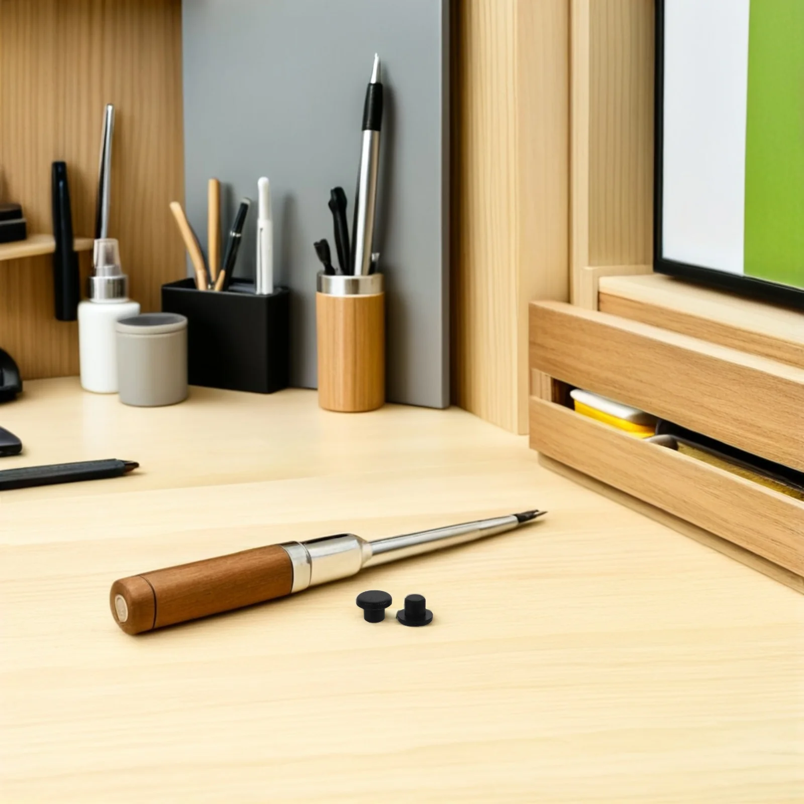 

100pcs Silicone Button Hole Caps Black Round Plug Covers For Cabinet Cupboard Wardrobe Furniture Shelves Bookcases Drilling