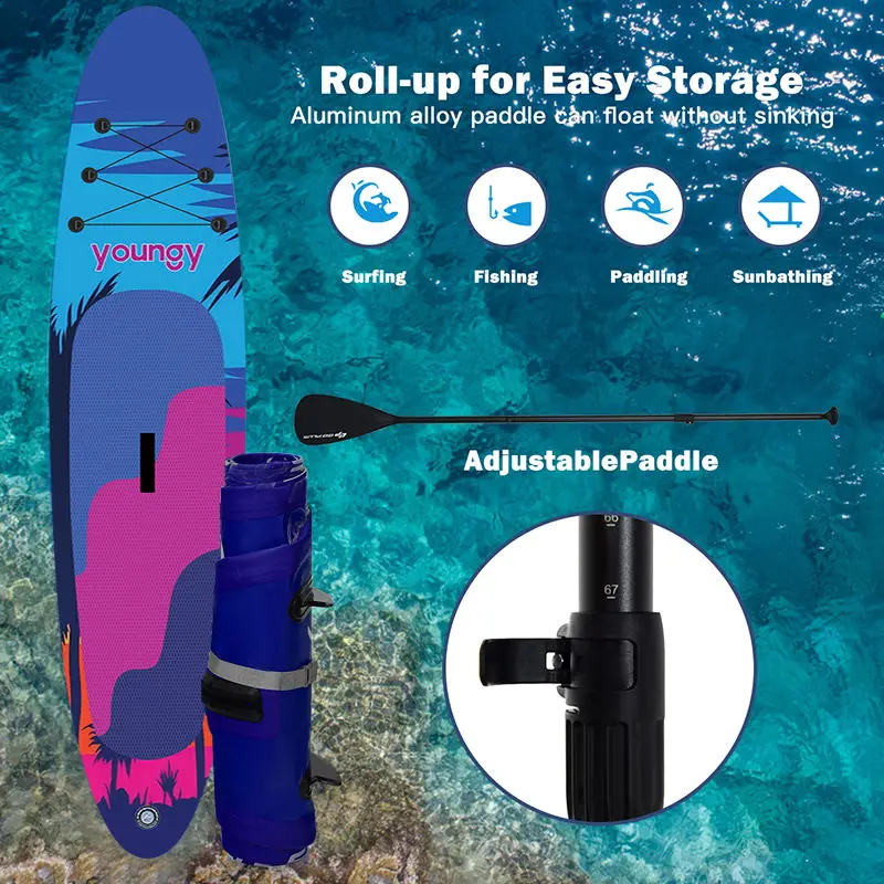 Youngy sup stand up paddle board inflável surf equipamentos de esportes aquáticos placa inflável paddle sup board