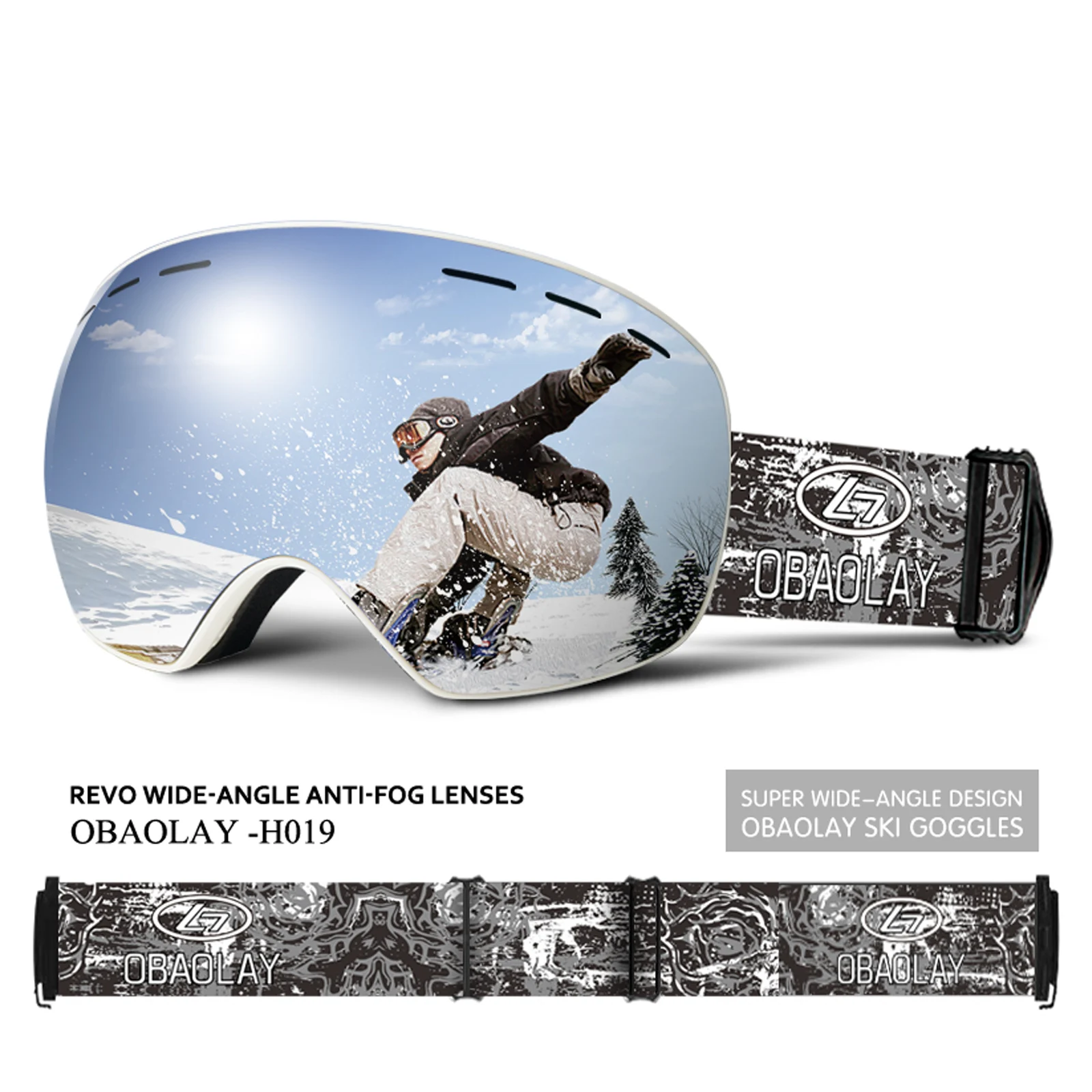 2025 جديد UV400 نظارات التزلج على الجليد نظارات الرجال النساء نظارات التزلج تخصيص نظارات الثلوج للرياضات الشتوية #3