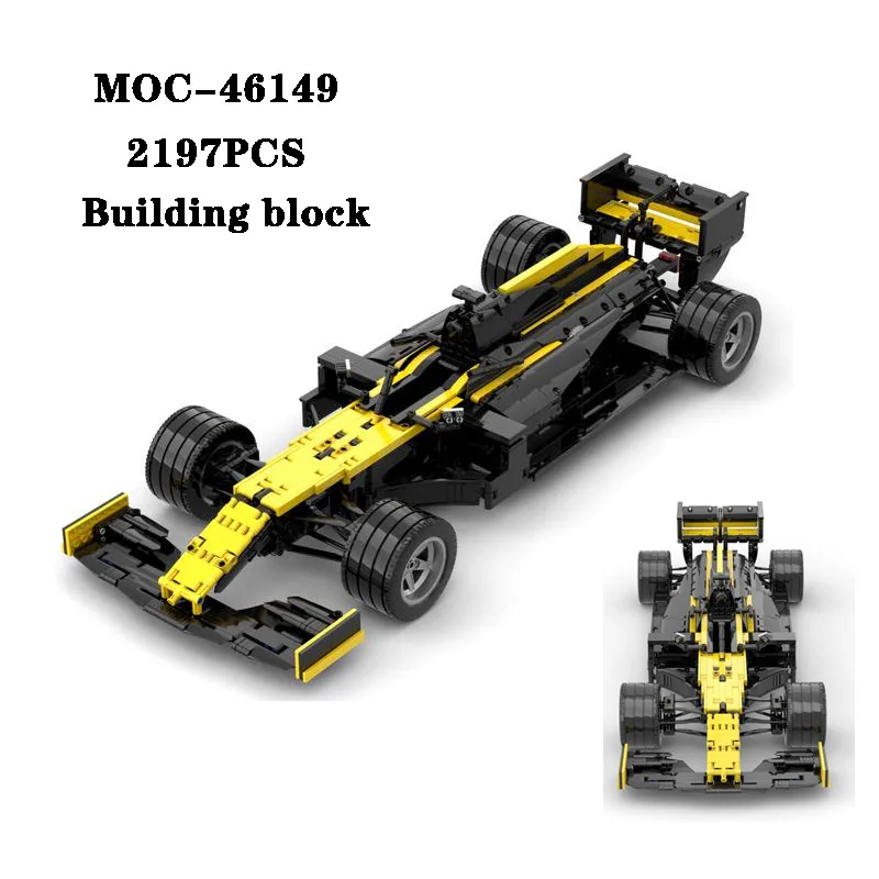 

Classic Building Block MOC-46149 Super Racing High difficulty Splicing Building Block Parts 2197PCS Adult and Children Toy Gift