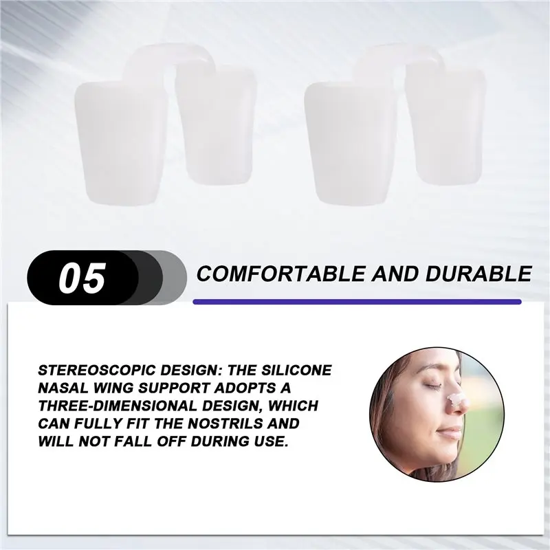 

【A SPECIAL SURPRISE】Rhinoplasty Postoperative Correction Fixator Crooked Nose Shaping Silica Gel Nose Clip(10PCS)