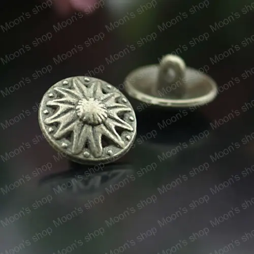 (JM2761)Wholesale Antique Bronze 16mm Button Alloy Charms Pendants DIY Fashion Jewelry Findings Accessories 30 pieces