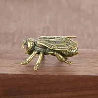 Fly Ornament Insect Honey Bee Figurines Miniatures Tea Pet Funny Crafts Collection Desktop Small Ornaments Home Decoration Craft