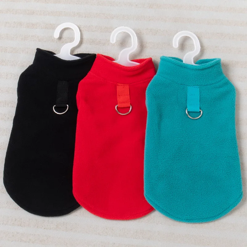 

Thickened Solid-color, Stretchable Fleece Sweatshirt for Dogs in Autumn and Winter, Universal Pet Clothing