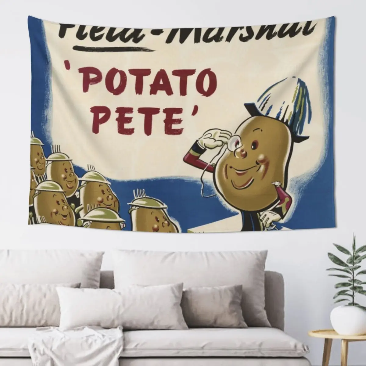 

Field Marshal 'Potato Pete' Tapestry Room Decorator Aesthetic Room Decors Bed Room Decoration Decoration Wall Tapestry
