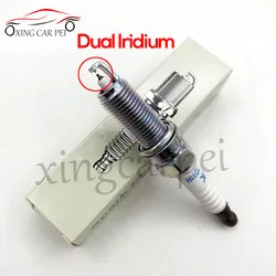22401-1VA1C DILKAR7D11H 4pcs Dual Iridium Spark Plug for Nissan Rogue 2.0L 2017 X-TRAIL QASHQAI Engine MR20DD MR20DE Auto Part