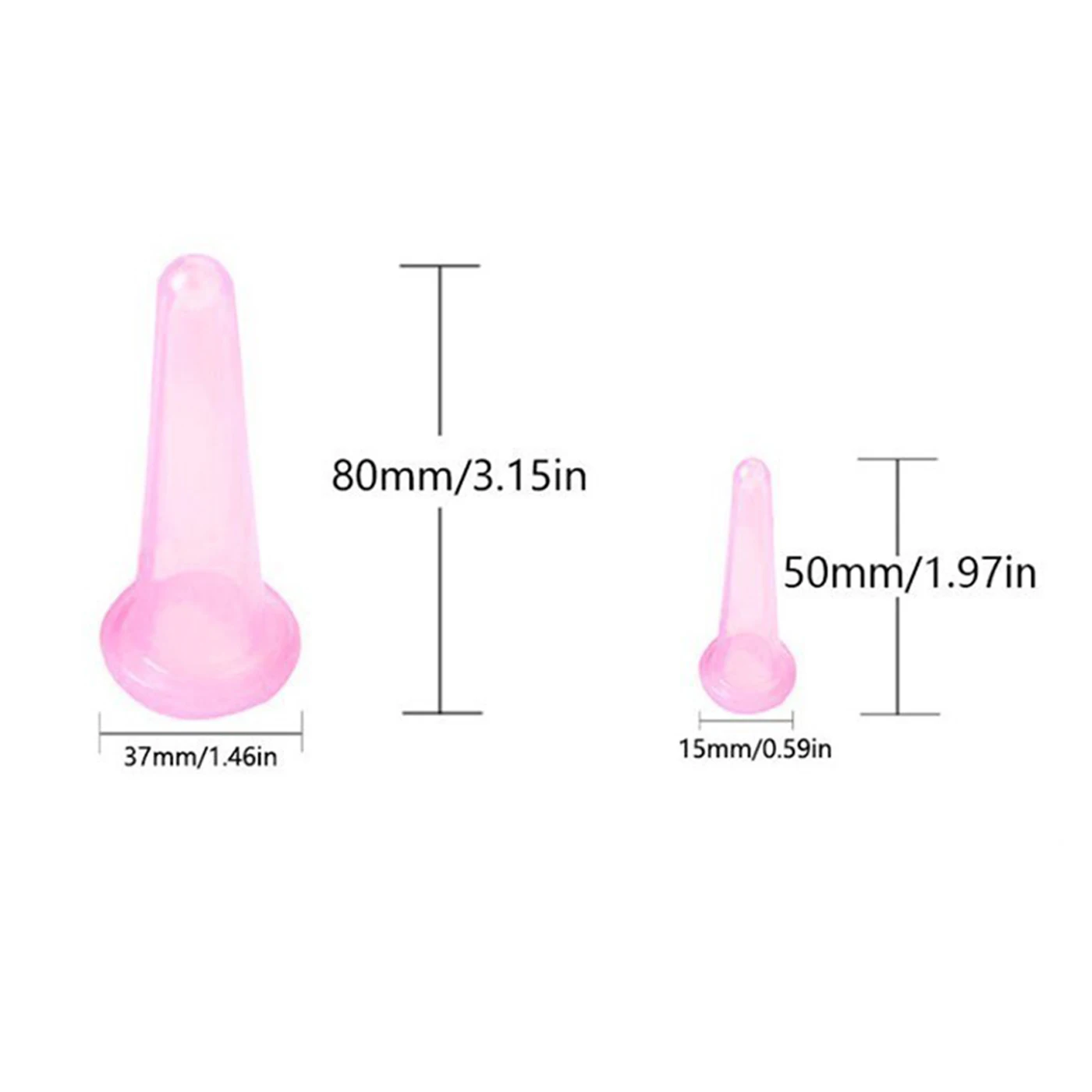 Silicone Massage Vacuum Cup Set Suction Cup Massage Vacuum Cup Massage Cellulite Facial Massage Jars Vacuum Can for face