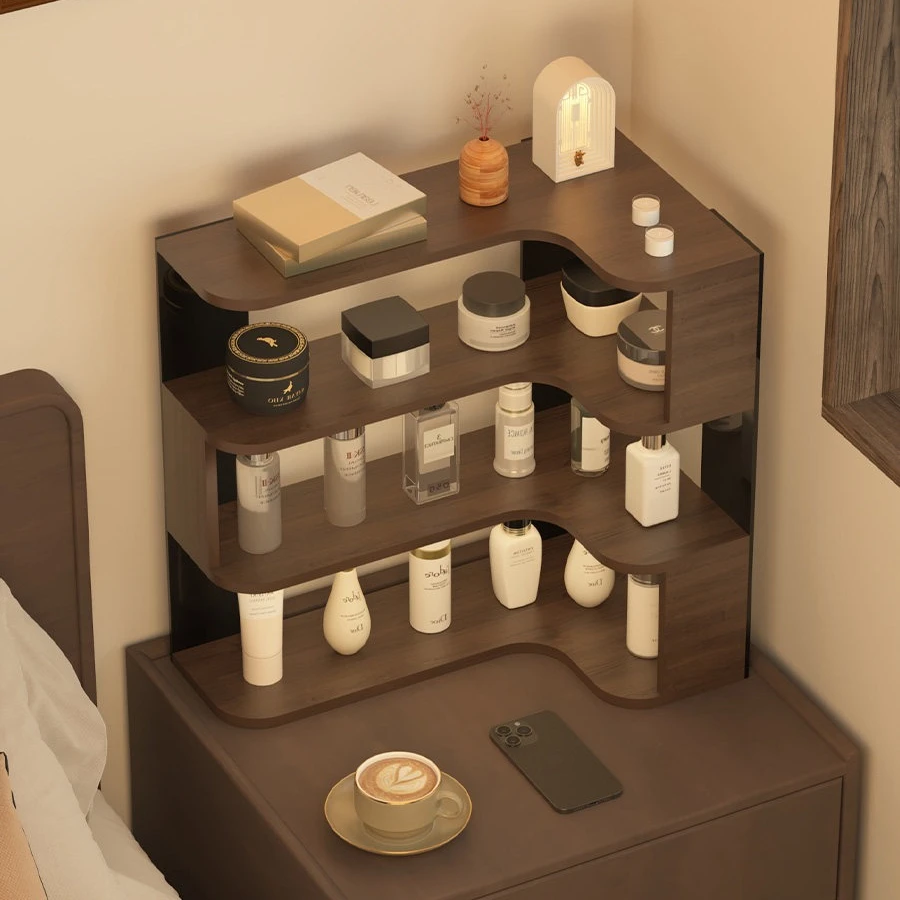 Corner Desktop Multi Layer Storage Rack Cosmetic Perfume Mug Organizer Dressing Table Office Desk Tabletop Display Holder Shelf