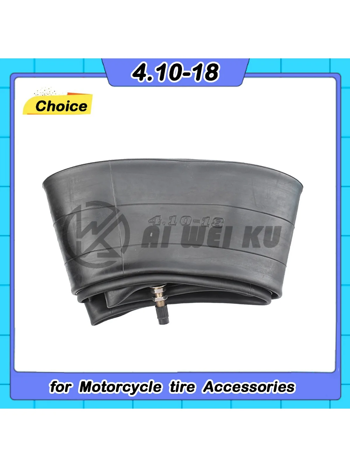AliExpress NONE Motorcycle tire 18 inch thickened inner tube 4.10-18 Motorcycle pit dirt Bicycle tire inner tube