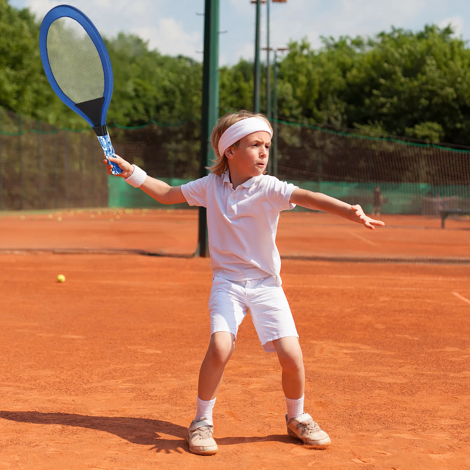

Tennis Racquet Blue Badminton Racket Childs Game for Rackets Childrens