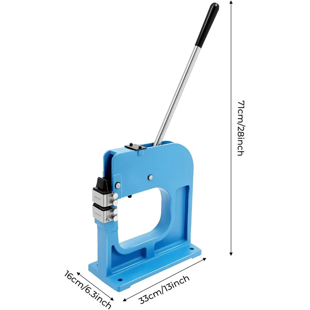 Maca retrátil SS-16, pacote combinado de encolhimento e maca de metal, encolhimento manual e maca calibre 16, garganta profunda de 8,5"