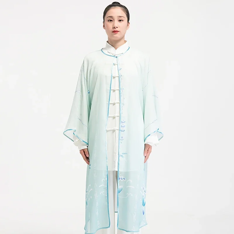 Tai Chi Veil Kung Fu Dress Martial Art Wushu Clothing Tai Chi Clothes One Piece Free Shipping 2022 New Style Only A Veil
