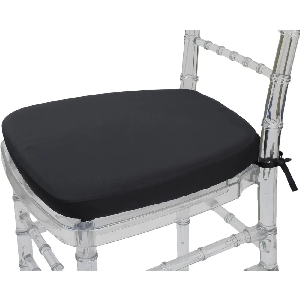 

Pack of 10 Stretch Spandex Chiavari Chair Seat Covers - Fitted and Removable