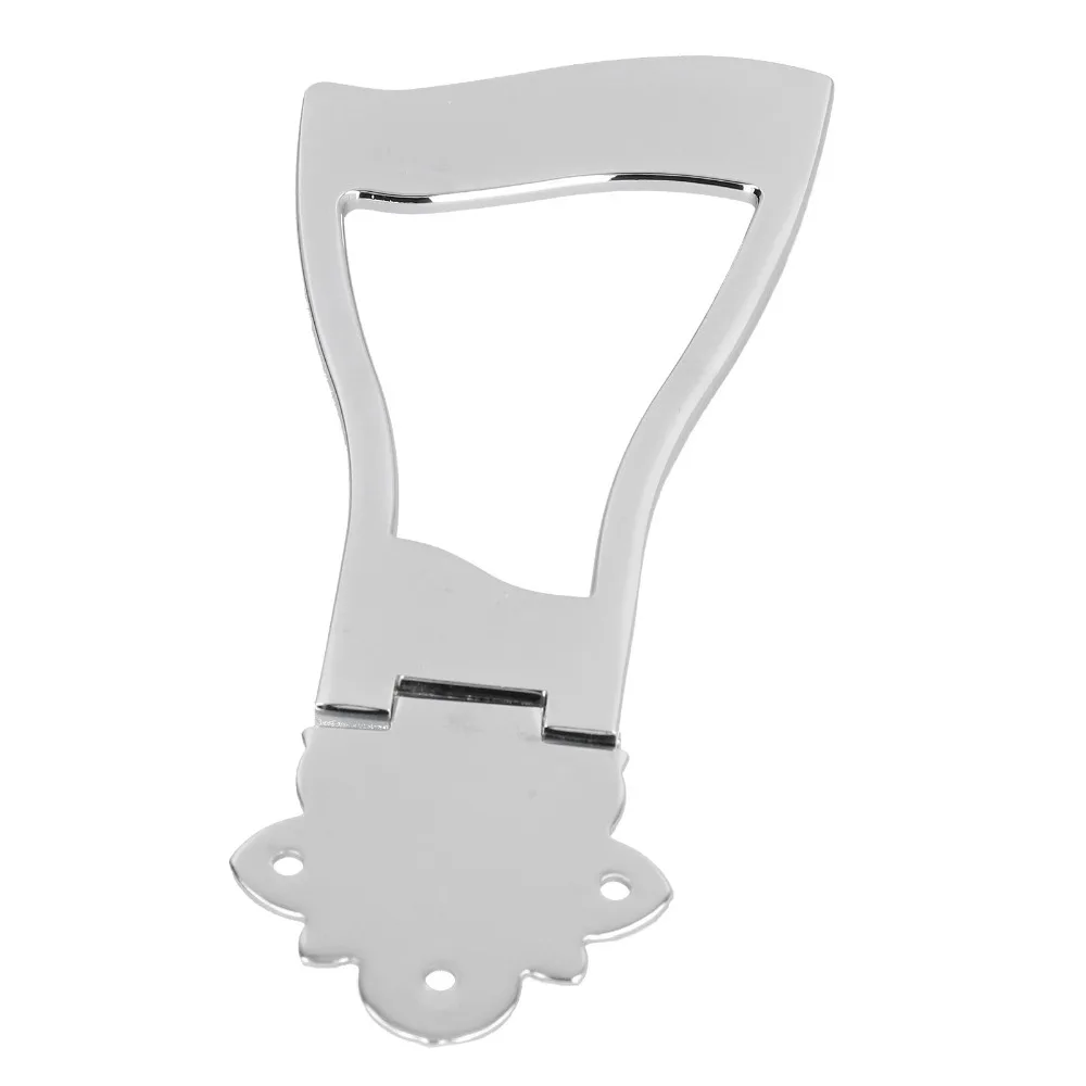 Professional Silver Bridge Tailpiece Metal 6 String Jazz Guitar Bridge Guitar Stop Tailpiece Tool For Electric Jazz Guitar
