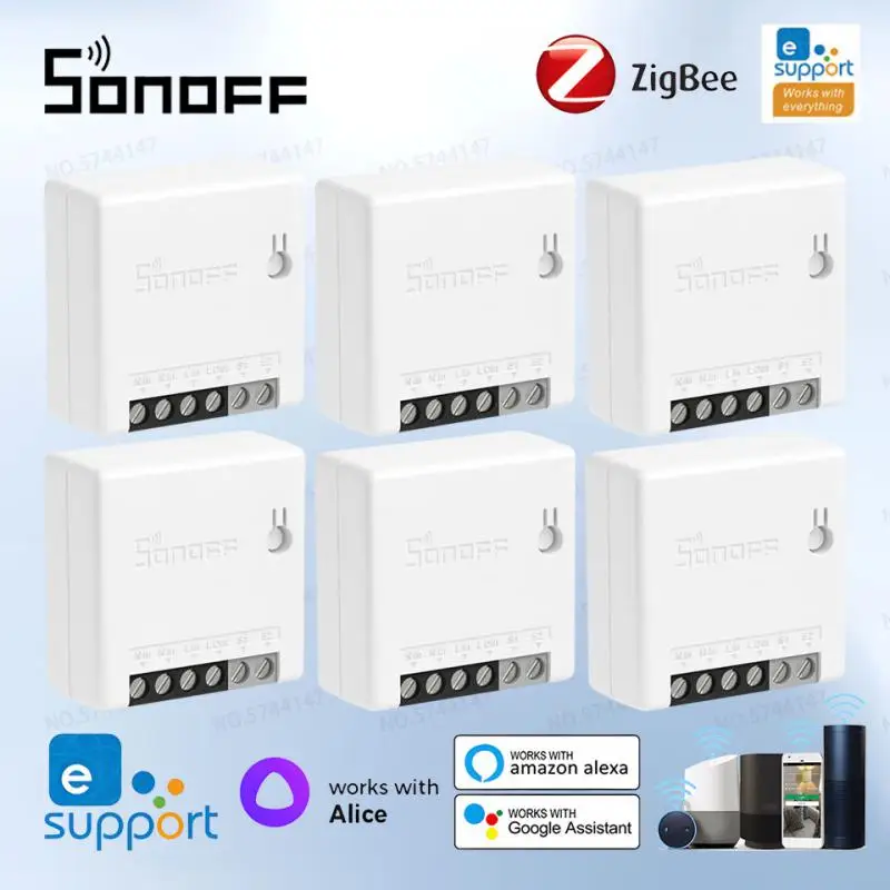 SONOFF ZBMINI Zigbee Smart Light Switch Module Two Way Control DIY Relay Breaker Switch Home Works With EWelink Smartthing Alexa