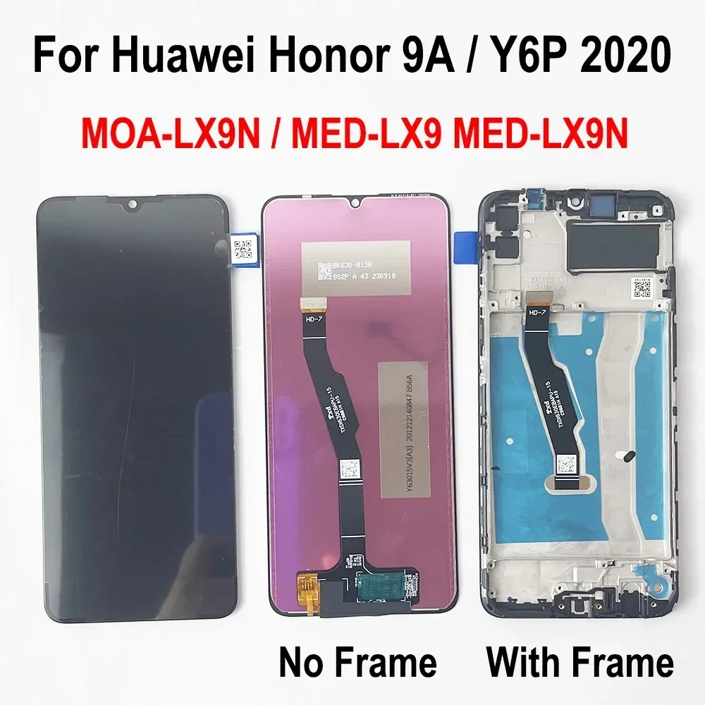gefensi-pour-huawei-y6p-2020-lcd-ecran-tactile-numeriseur-assemblee-pour-honor-9a-art-l29-moa-lx9n-remplacement-de-l'ecran