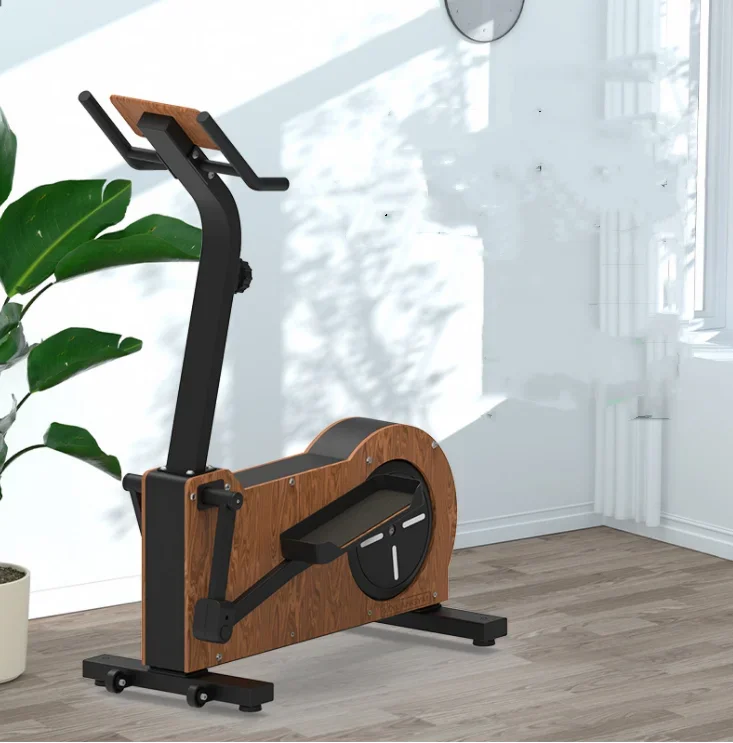 Solid wood mini space walk home private education studio aerobic mute two-way magnetic control wooden elliptical machine