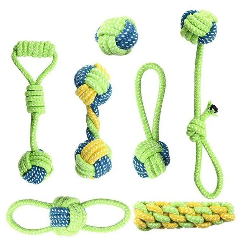 

Pet Dog Toys for Large Small Dogs Toy Interactive Cotton Rope Mini Dog Toys Ball for Dogs Accessories Toothbrush Chew Puppy Toy