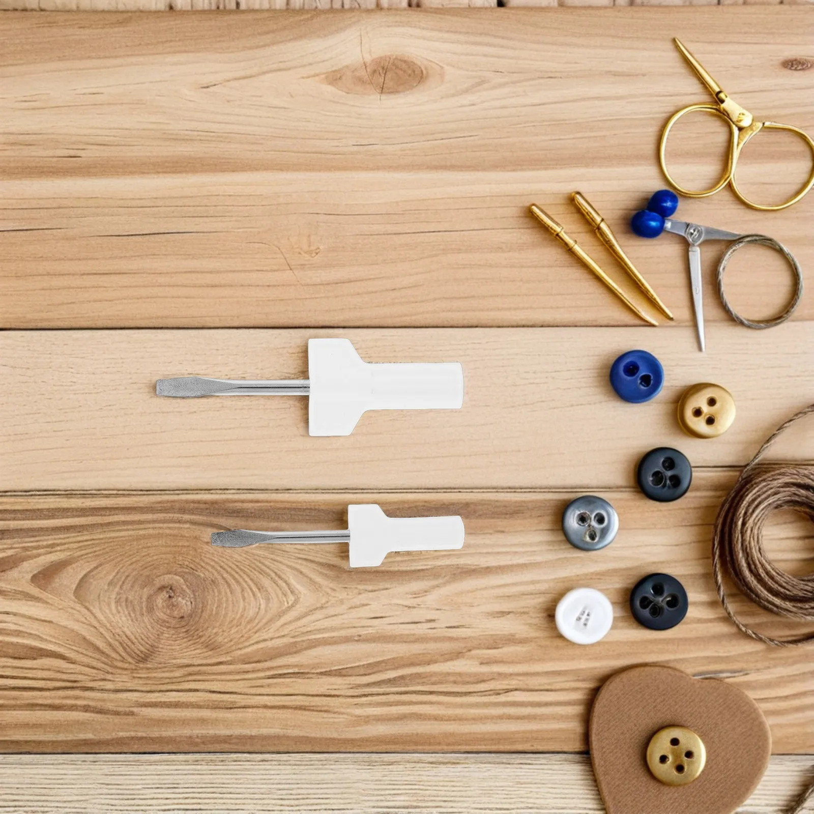 

2Pcs Sewing Screwdriver Long Handle Mini Tiny Flat Head Mini Screw Driver Small Precision Tool Solution