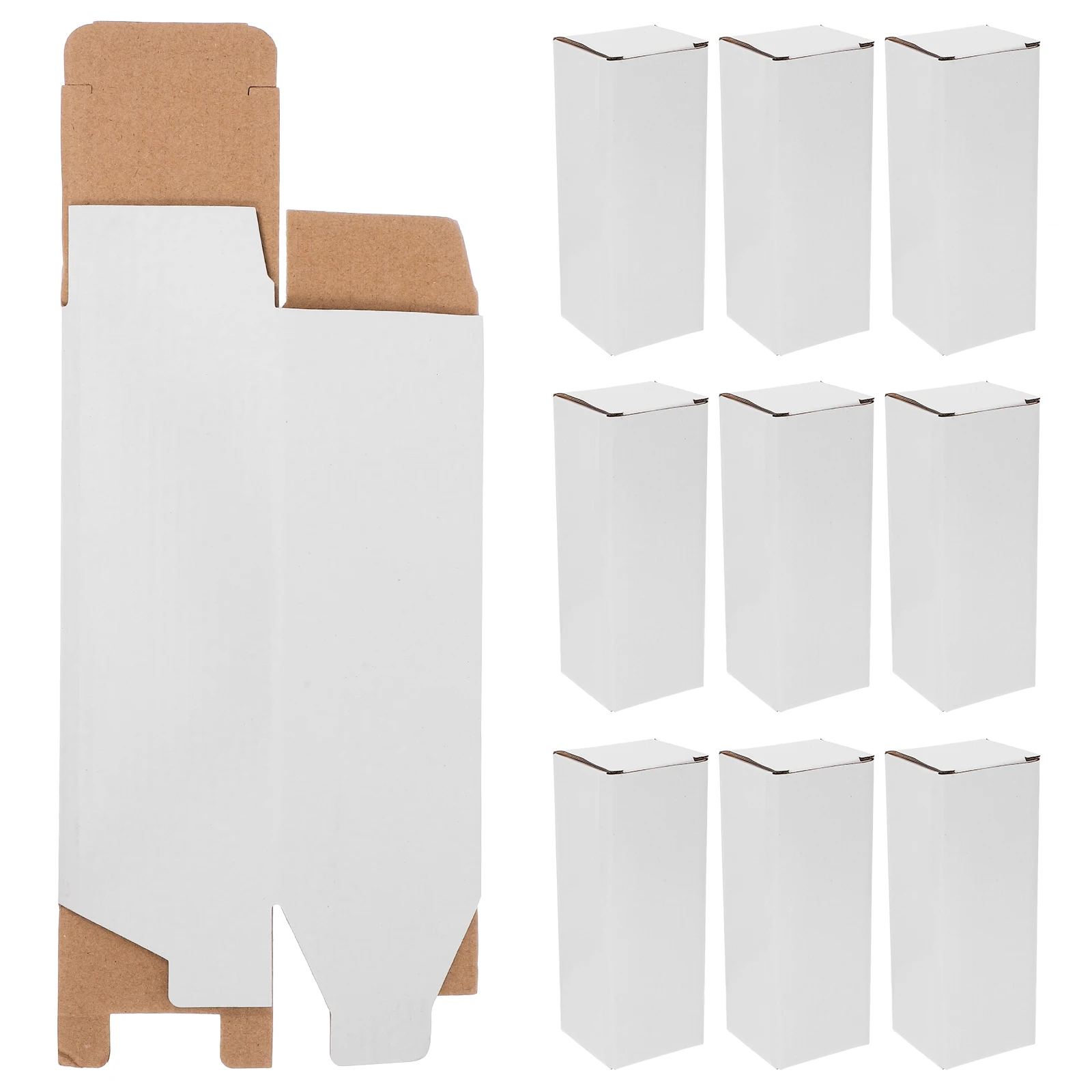 10 Pcs Corrugated Boxes Packaging Lamination Small Mailing Moving Shipping Empty Box for Wrapping Paper Products