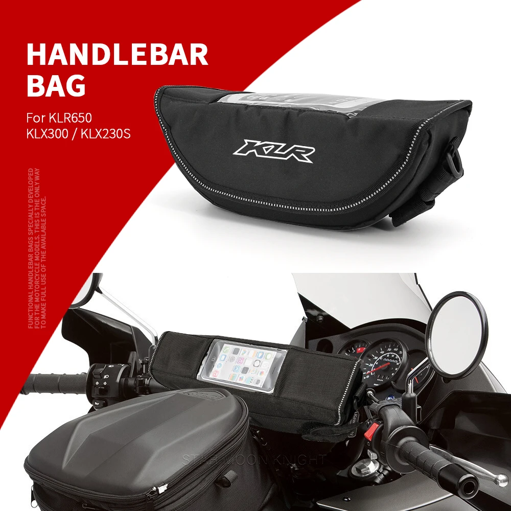 

For Kawasaki KLR650 Adventure ABS KLX300 KLX230S Motorcycle Accessories Waterproof Bag Storage Handlebar bag Travel Tool bag