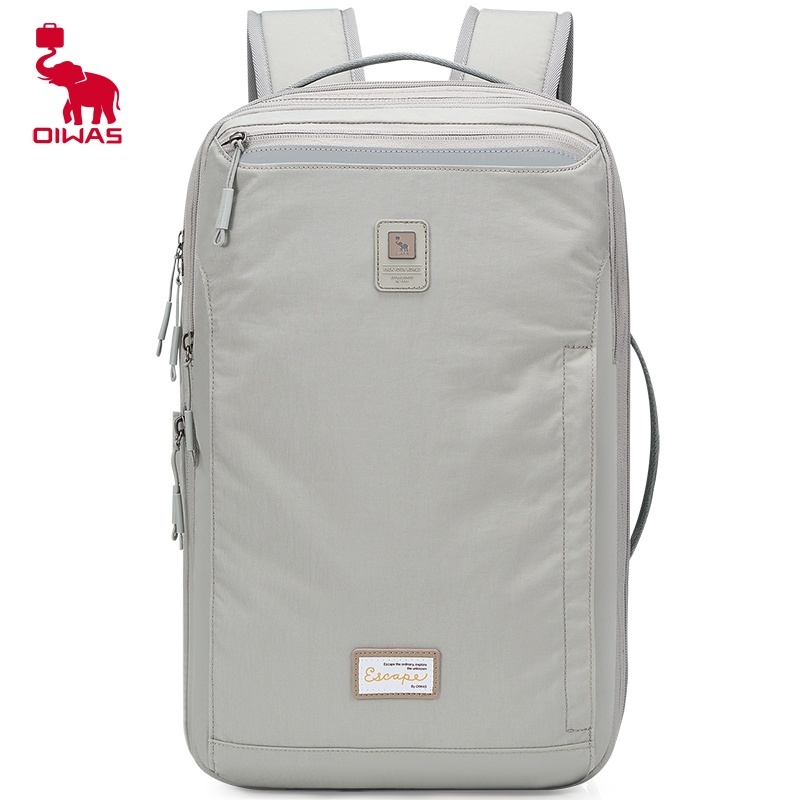  OIWAS Waterproof Fabric Expandable Large Capacity Backpack with Reflective Identification Notebook Computer Protection Layer 