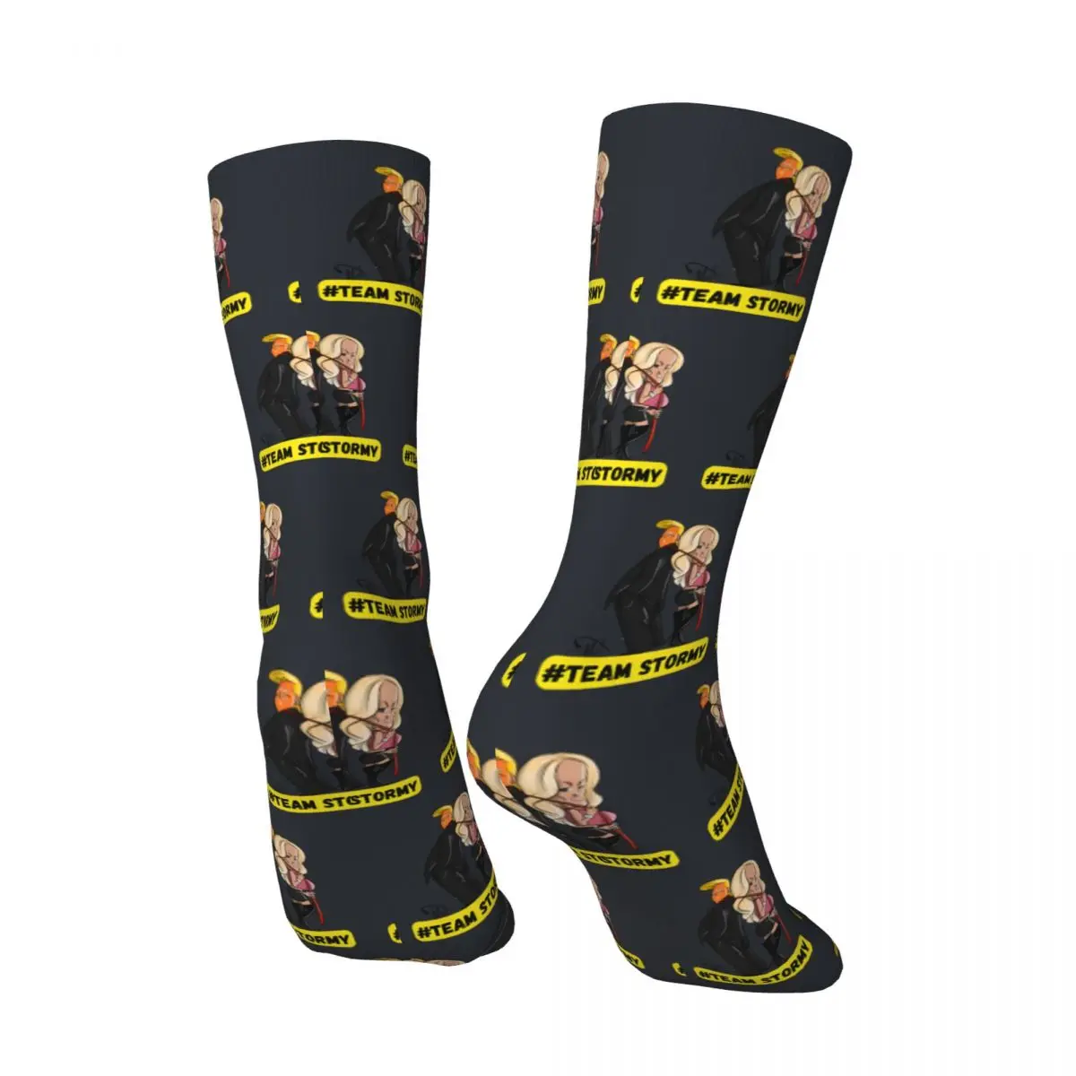 Funny Crazy compression Unbelievable Sock for Men Hip Hop Vintage Stormy daniels Happy Quality Pattern Printed Boys Crew