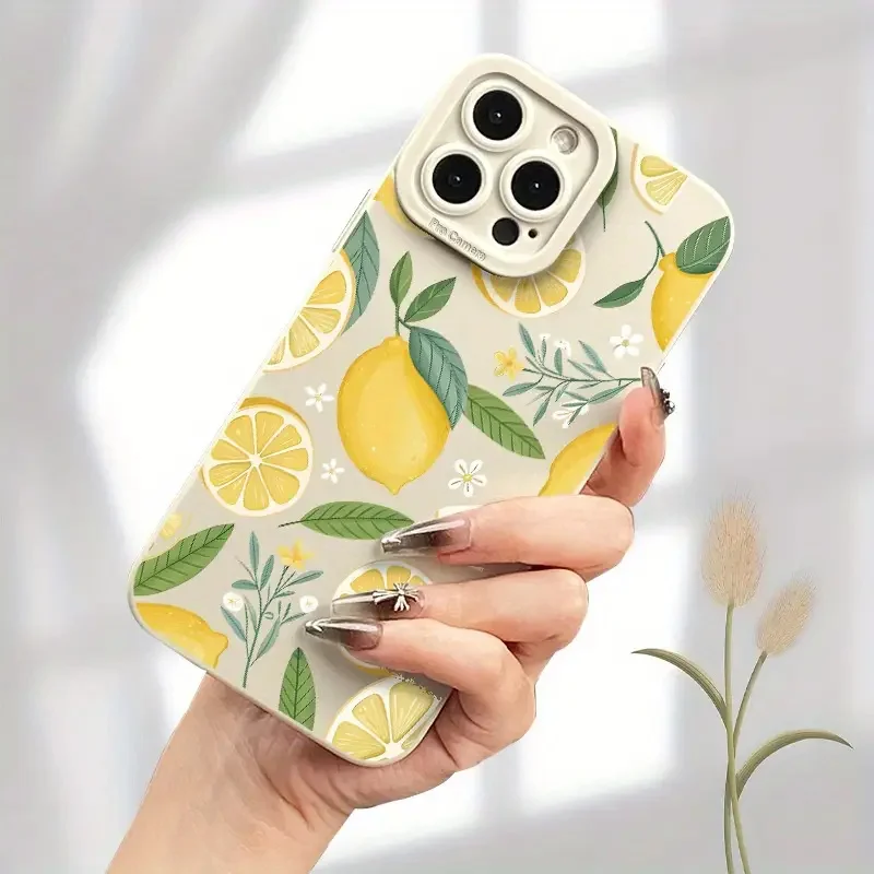 حافظة هاتف بتصميم Vanilla Lemon Summer، تتميز بطباعة الأشعة فوق البنفسجية، توفر حماية شاملة 360 درجة ومناسبة #4