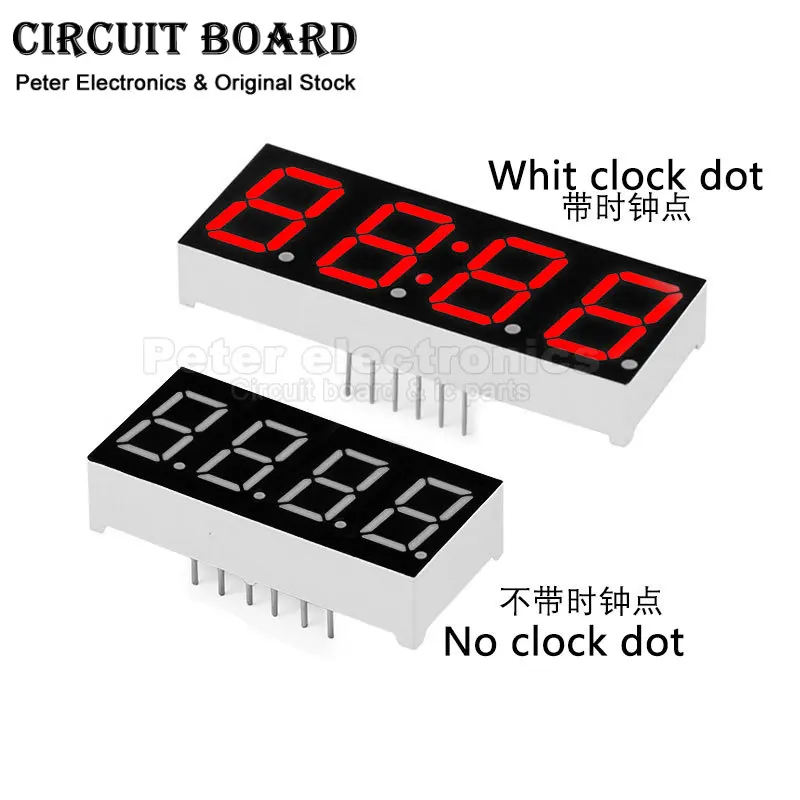 5pcs Red LED Digits Display 0.28Inch 0.36Inch 0.4Inch 0.56Inch 0.8Inch 1Bit 2Bit Cathode Anode 7 Segment Led Display Board