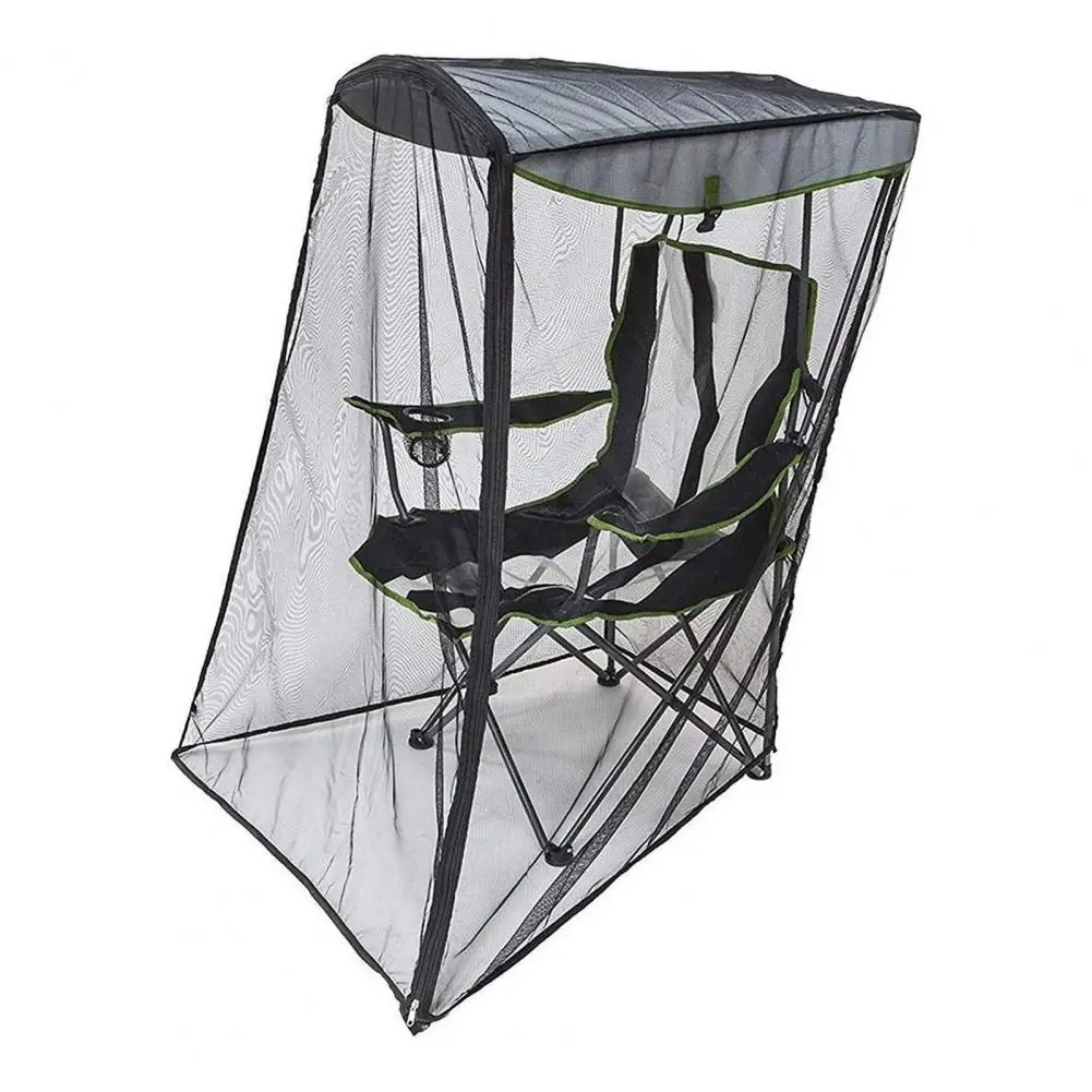 Fishing Rod Mosquito Cover Mosquito Net for Canopy Chair Barrier Mesh Tent with Zipper Opening Outdoor Camping Fishing Chair