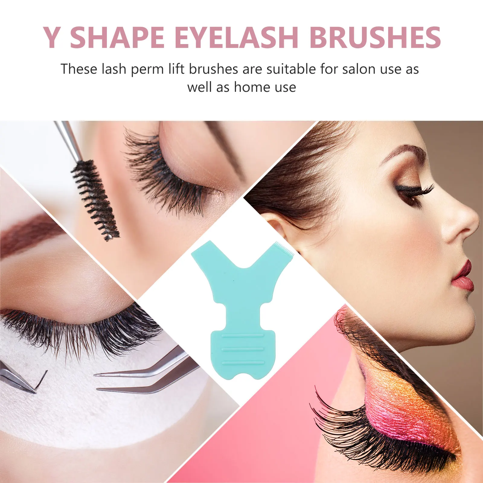 25 stücke Wimpern Pinsel Werkzeug Kunststoff Pfropfen Werkzeuge Dauerwelle Lift Y-förmigen Falsche Patches Langlebig Leichte Salon Heimgebrauch