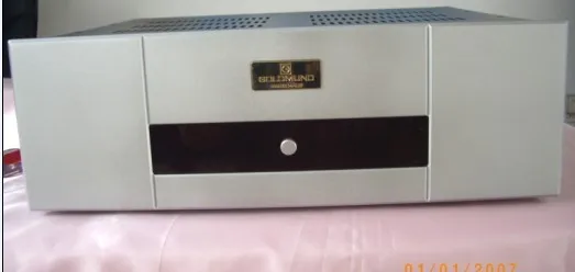 Goldmund โพสต์ amplifierDIY แชสซีแผงอลูมิเนียมเหล็กแชสซี AMP กรณีกล่อง DIY 420*140*368 มม.